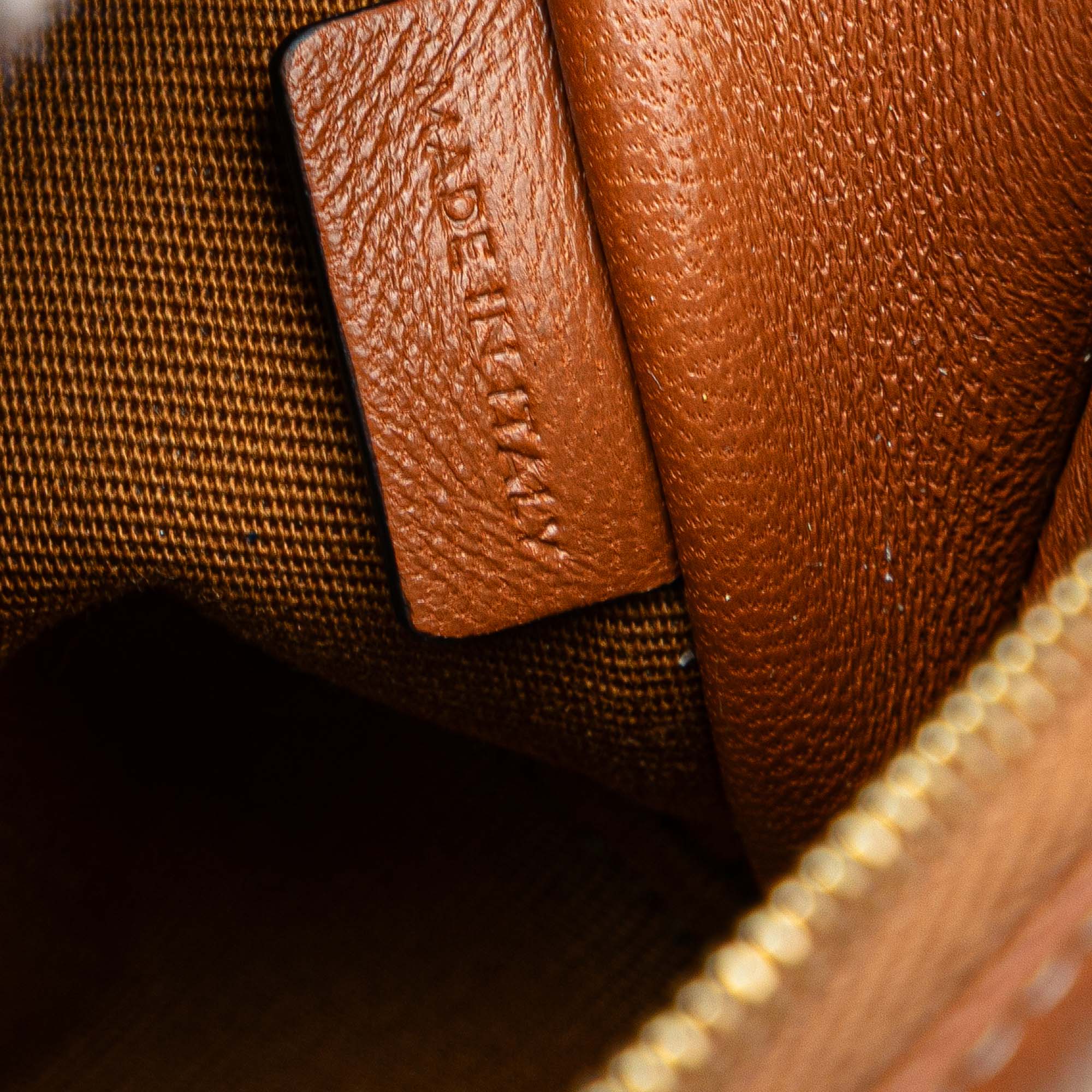 Triomphe Coated Canvas Clutch On Chain