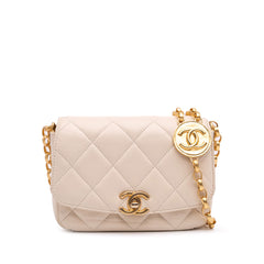 Small Quilted Lambskin CC Coin Flap