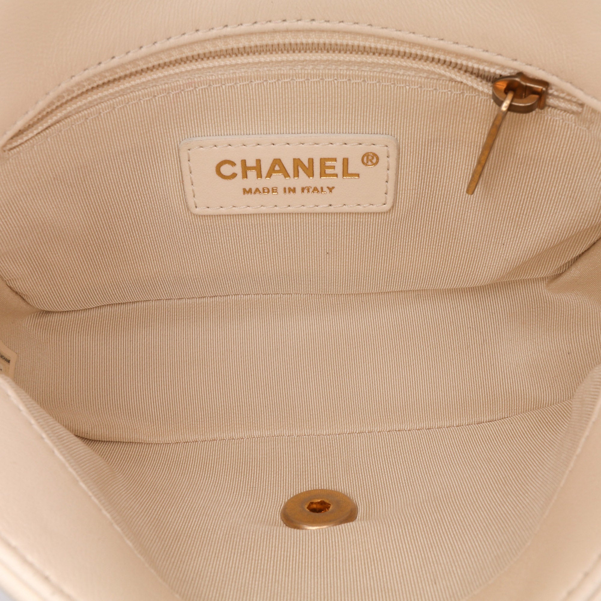 Small Quilted Lambskin CC Coin Flap