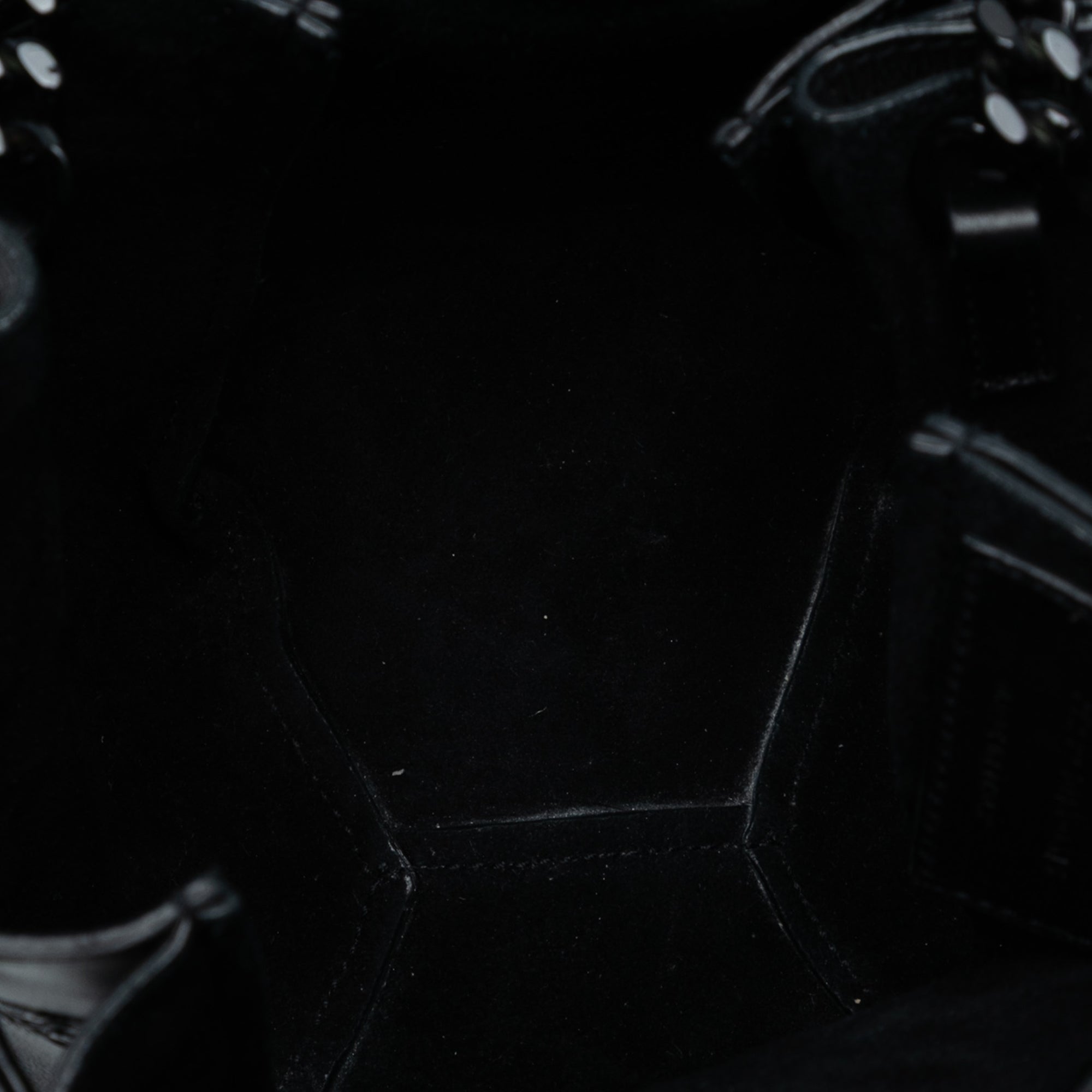 Mini Leather Embroidered Star Tassel Bucket Bag