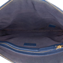Medium Chevron Caviar Ancient Greek Charms O Case Clutch