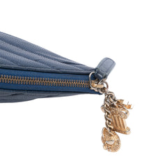 Medium Chevron Caviar Ancient Greek Charms O Case Clutch