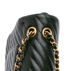 Calfskin Chevron Rock The Corner Flap