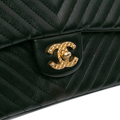 Calfskin Chevron Rock The Corner Flap