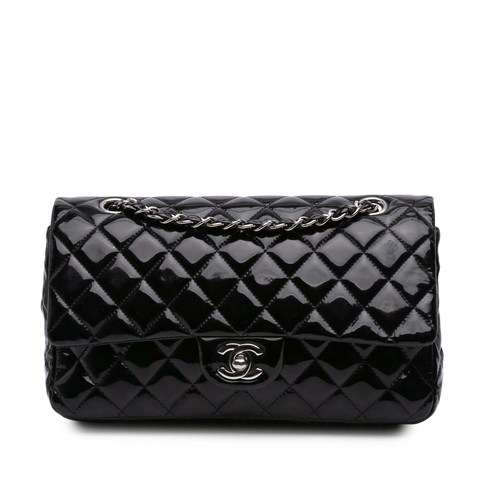 Medium Classic Patent Double Flap