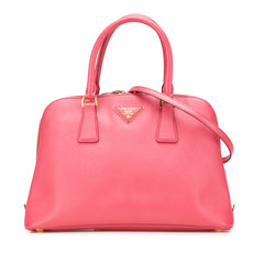 Medium Saffiano Lux Promenade Satchel