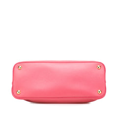 Medium Saffiano Lux Promenade Satchel