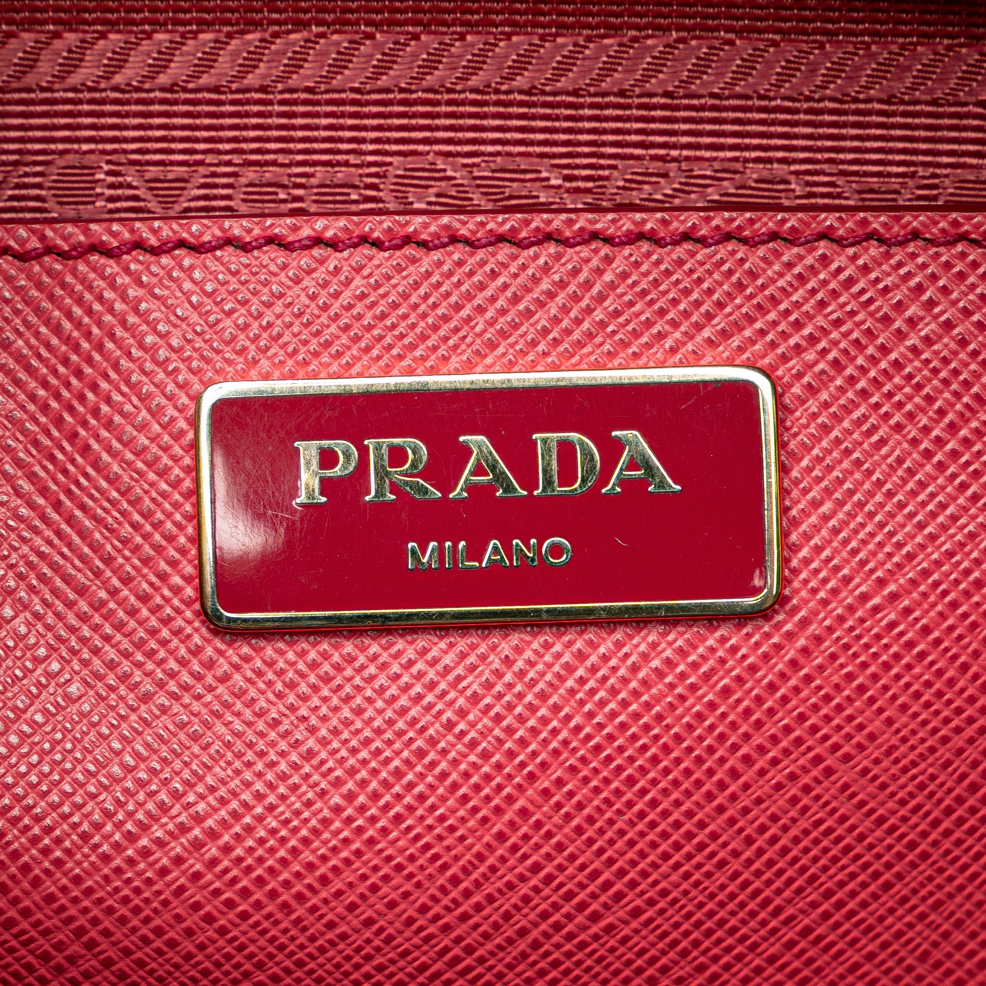 Medium Saffiano Lux Promenade Satchel