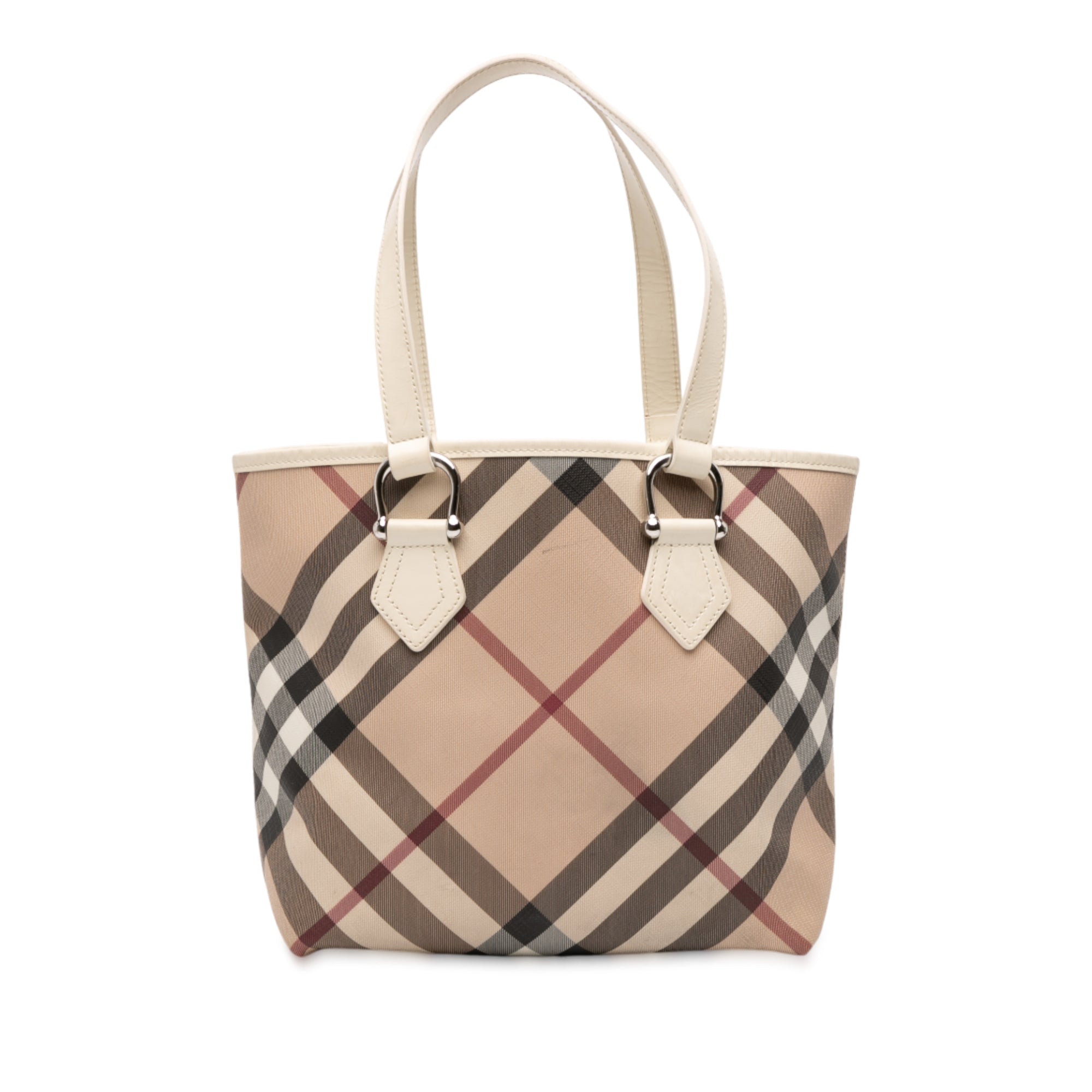 Supernova Check Coated Canvas Tote