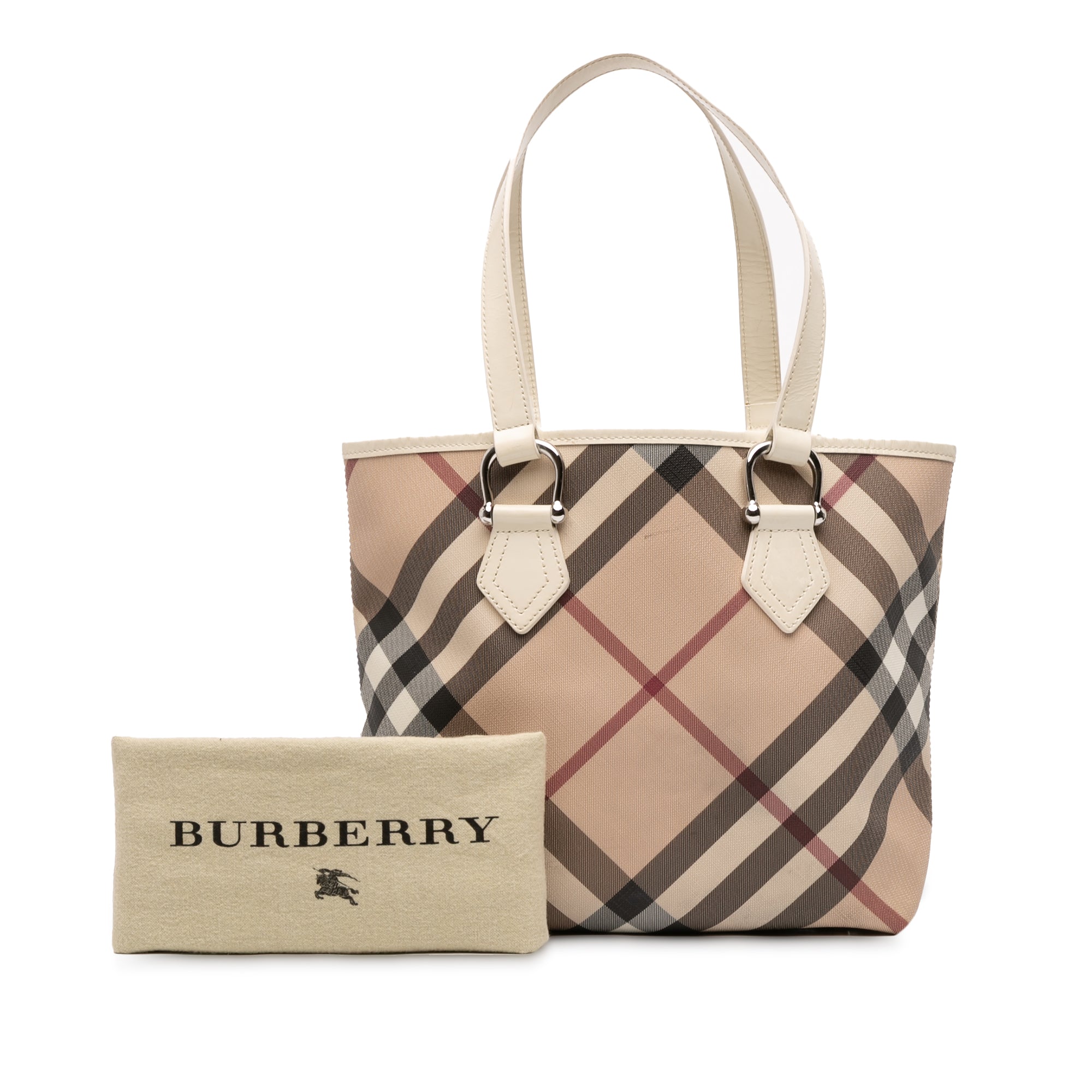 Supernova Check Coated Canvas Tote