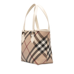 Supernova Check Coated Canvas Tote