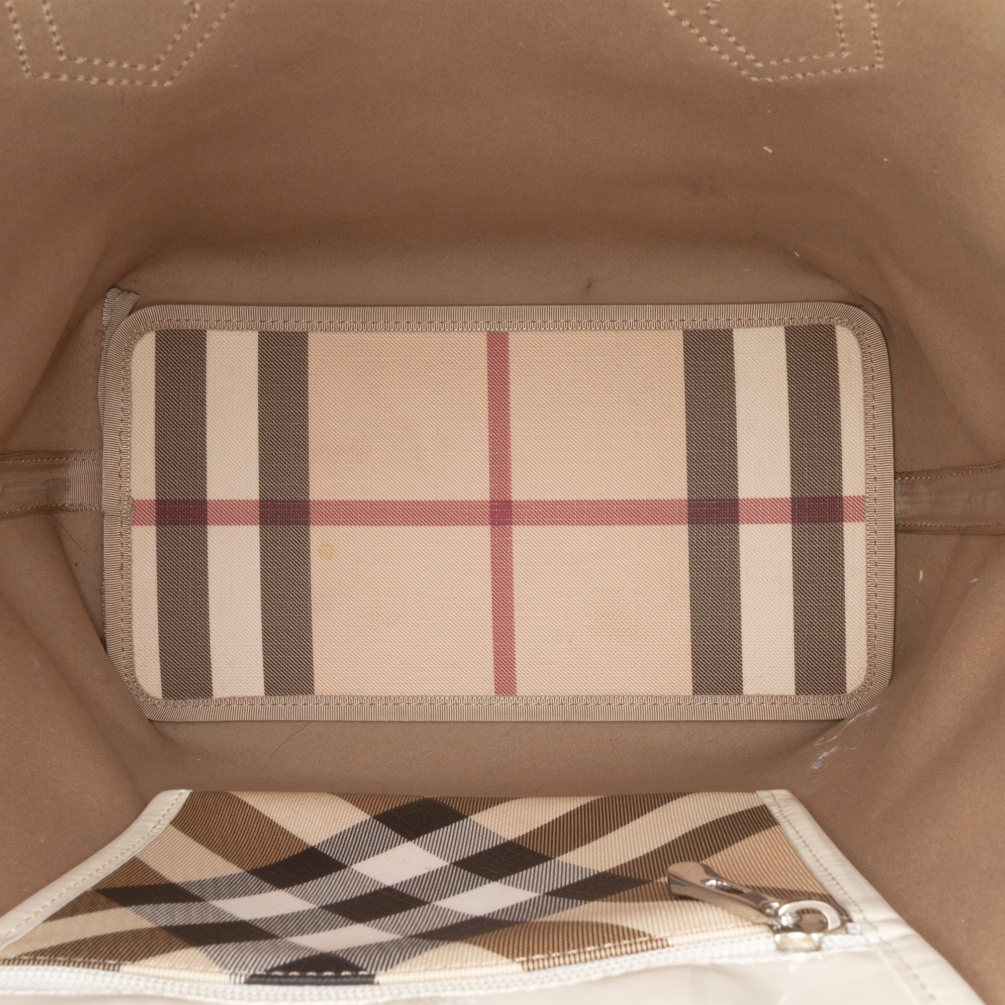 Supernova Check Coated Canvas Tote