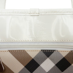 Supernova Check Coated Canvas Tote