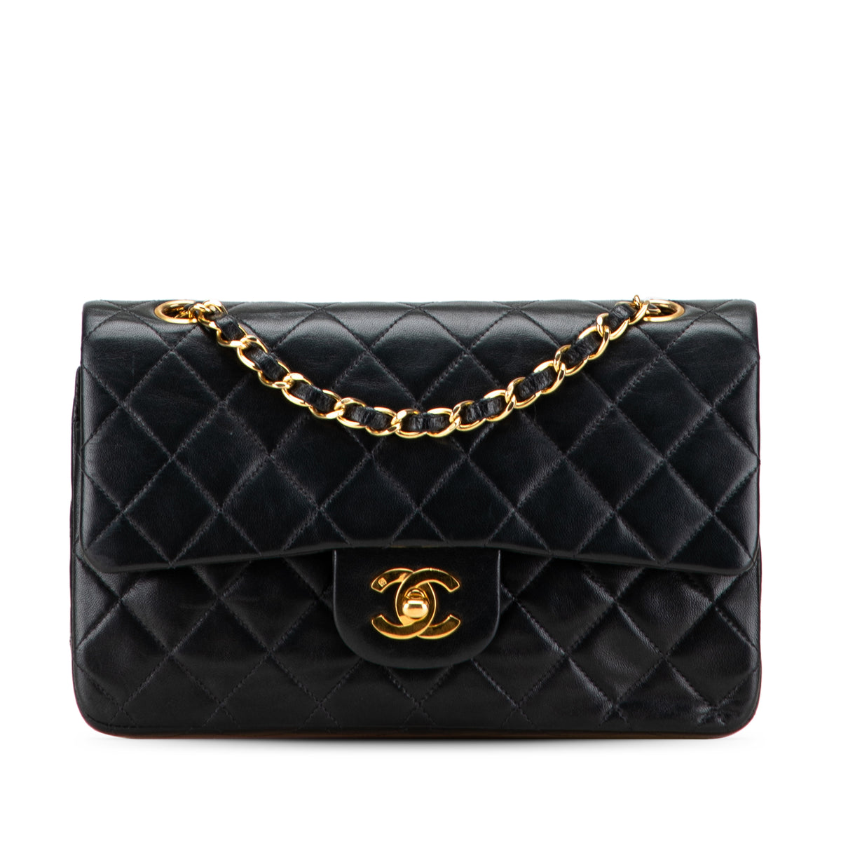 Small Classic Lambskin Double Flap