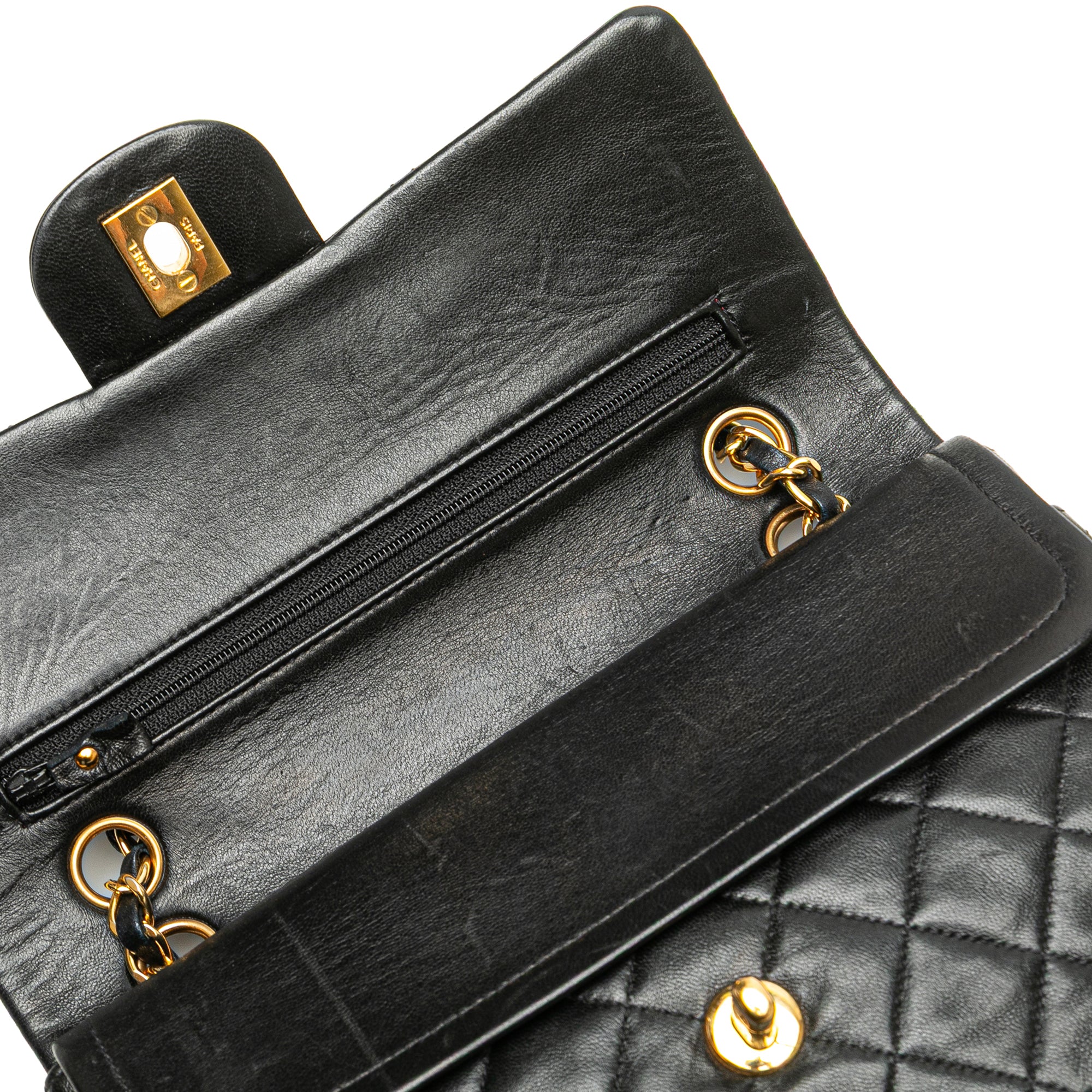 Small Classic Lambskin Double Flap