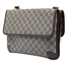 Medium GG Supreme Web Neo Vintage Double Flap Messenger Bag