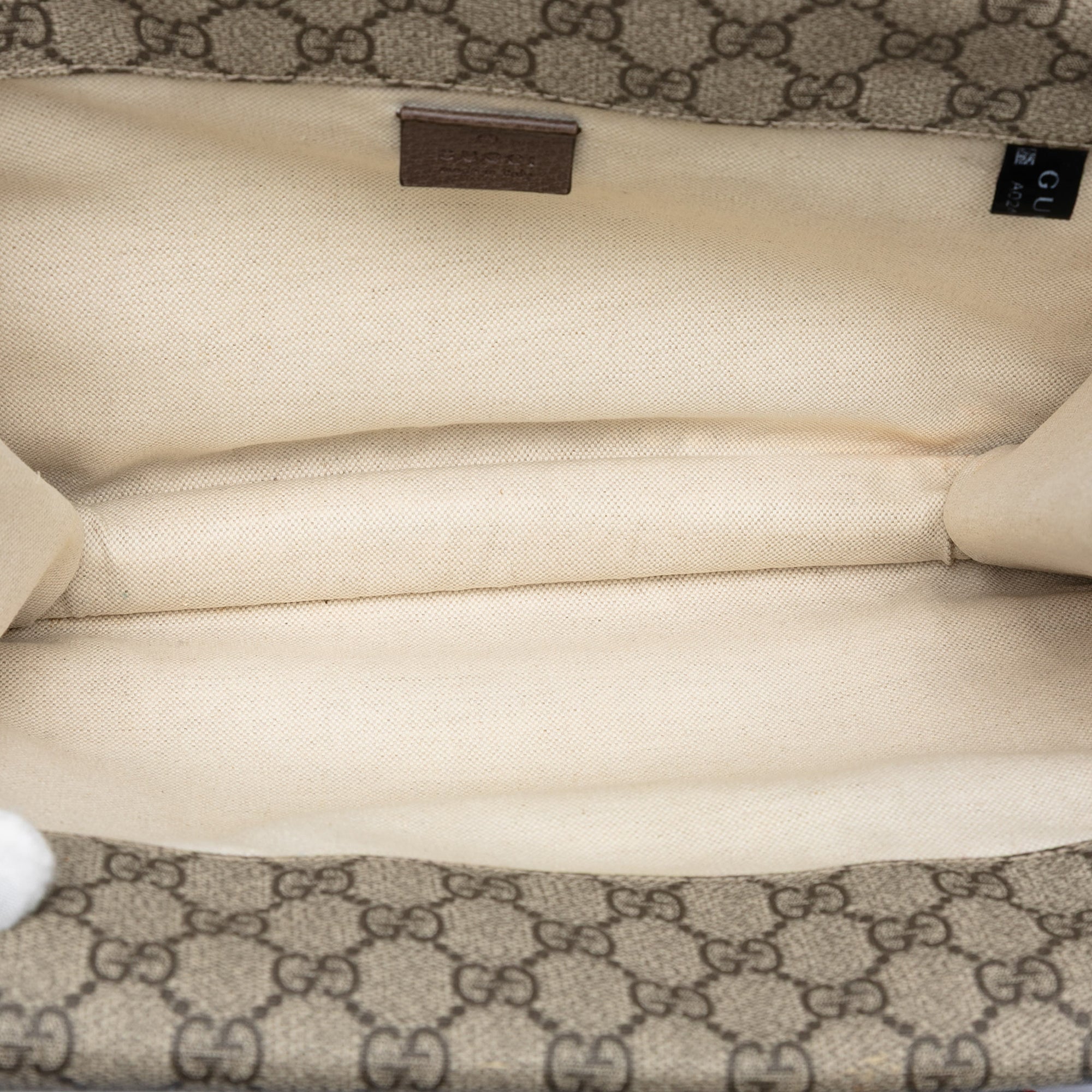 Medium GG Supreme Web Neo Vintage Double Flap Messenger Bag