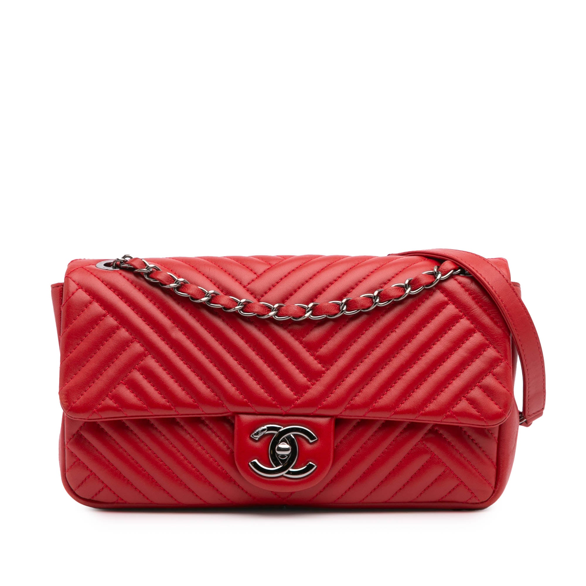 Medium Lambskin CC Crossing Flap