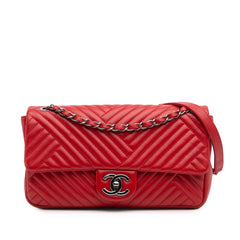 Medium Lambskin CC Crossing Flap