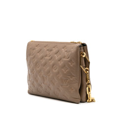 Monogram Embossed Puffy Lambskin Coussin PM