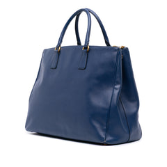 Large Saffiano Lux Galleria Double Zip Satchel
