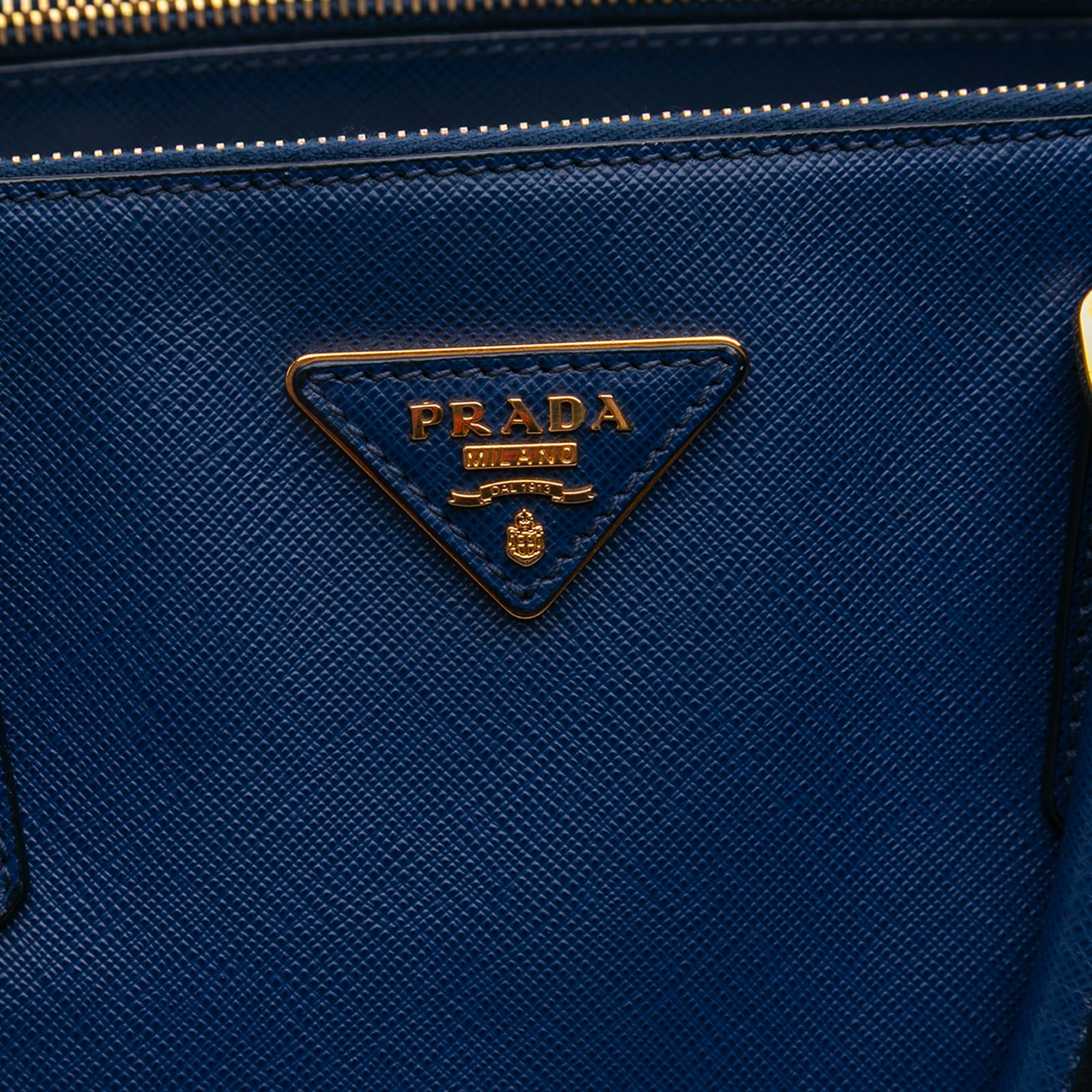 Large Saffiano Lux Galleria Double Zip Satchel