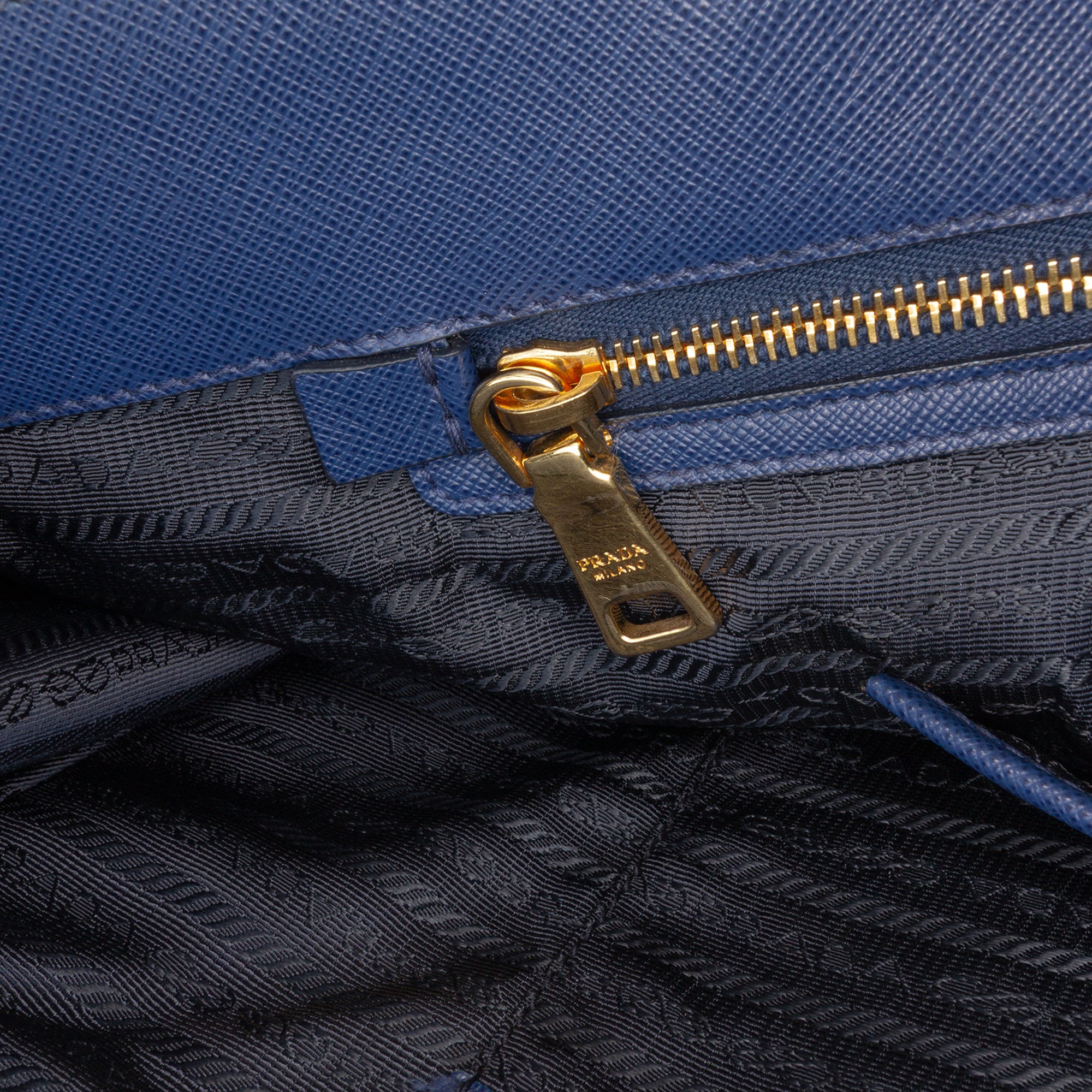 Large Saffiano Lux Galleria Double Zip Satchel