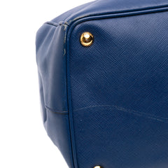 Large Saffiano Lux Galleria Double Zip Satchel