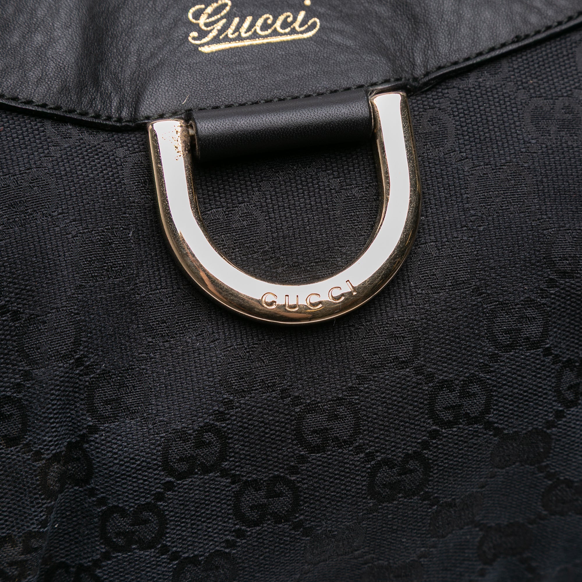 Large GG Canvas Abbey D Ring Shoulder Bag