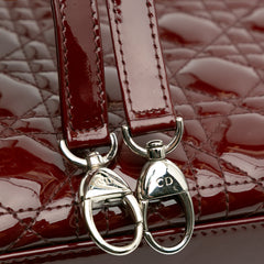 Large Patent Cannage Lady Dior