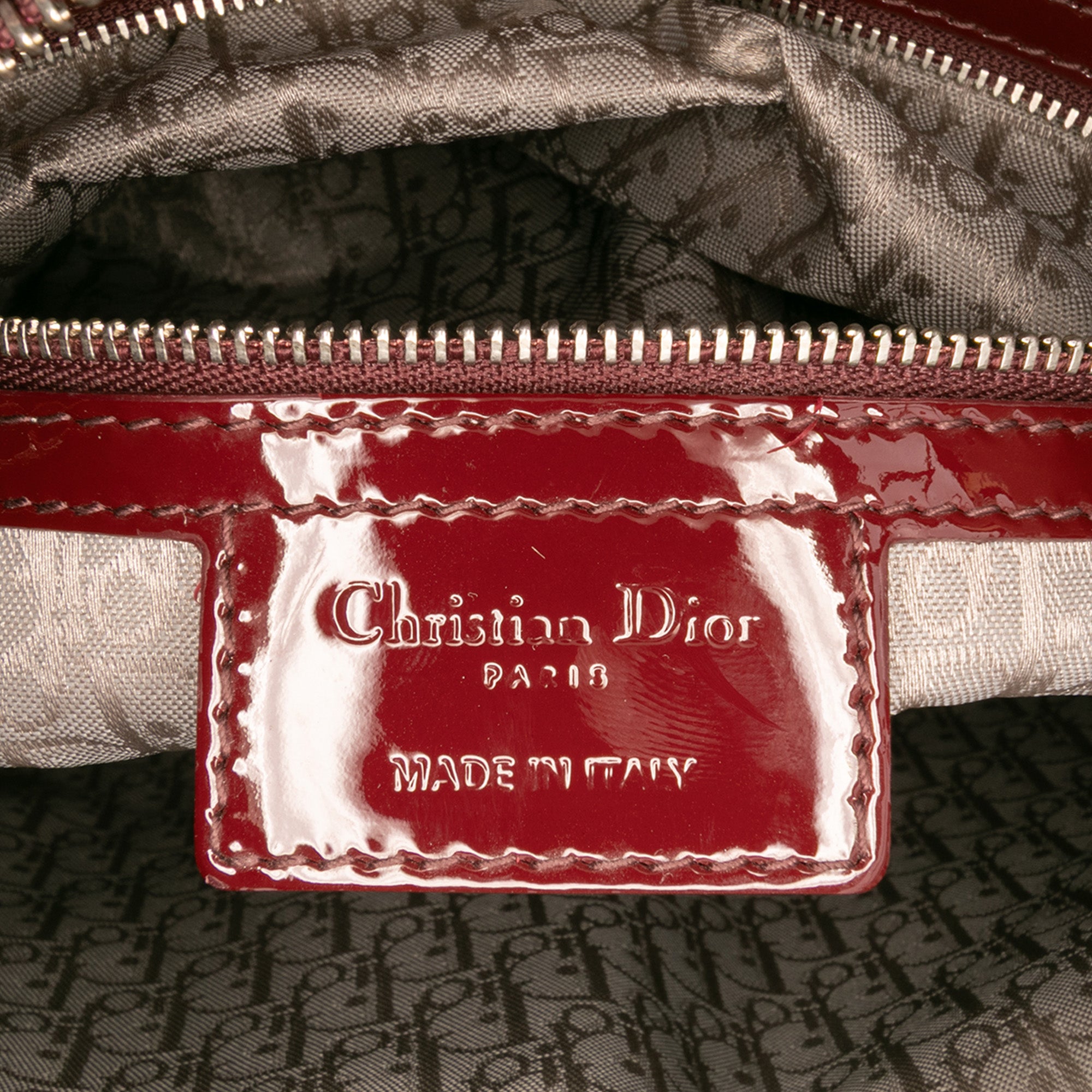 Large Patent Cannage Lady Dior