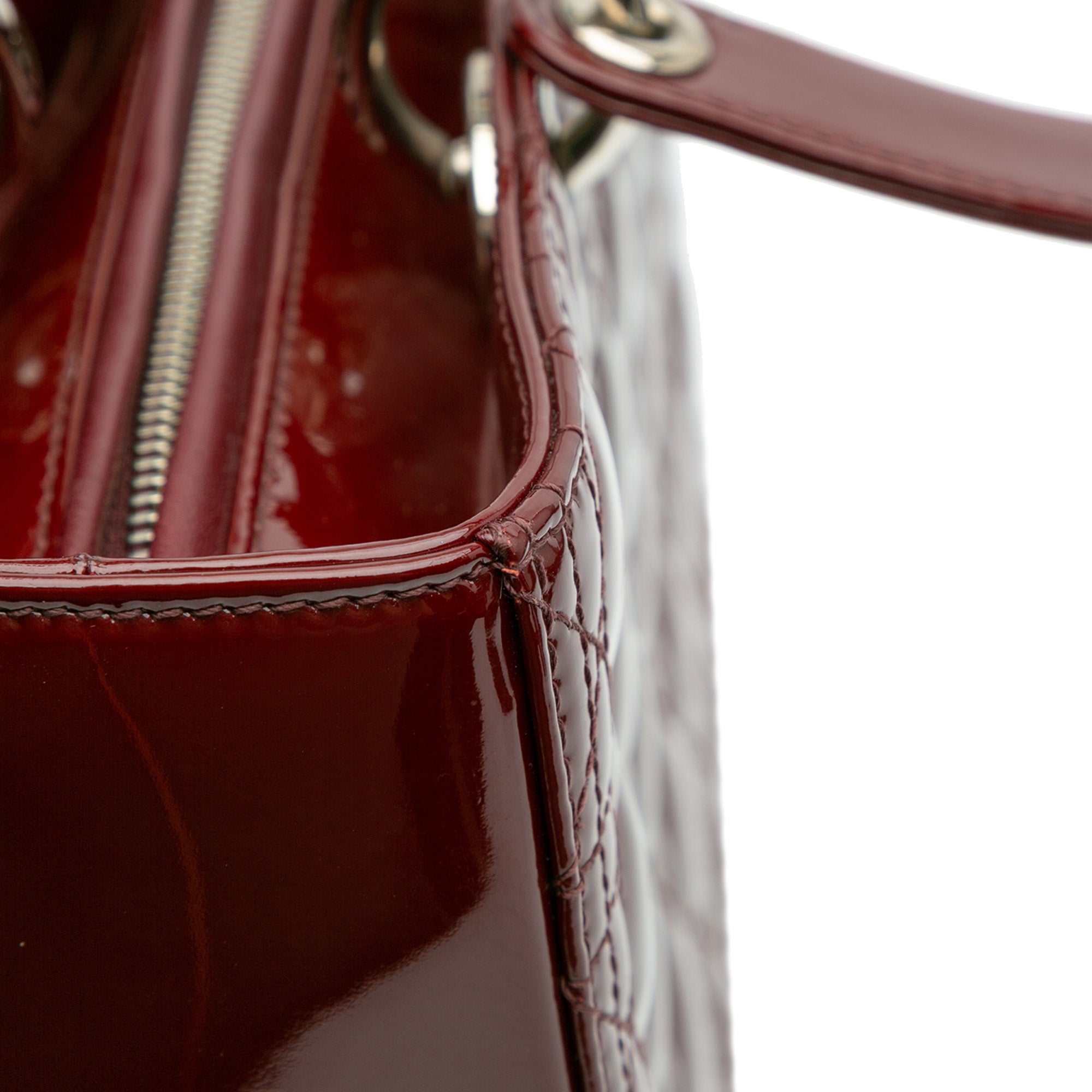 Large Patent Cannage Lady Dior