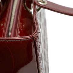 Large Patent Cannage Lady Dior