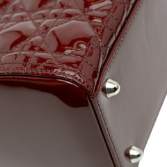 Large Patent Cannage Lady Dior