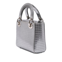 Mini Metallic Patent Microcannage Lady Dior