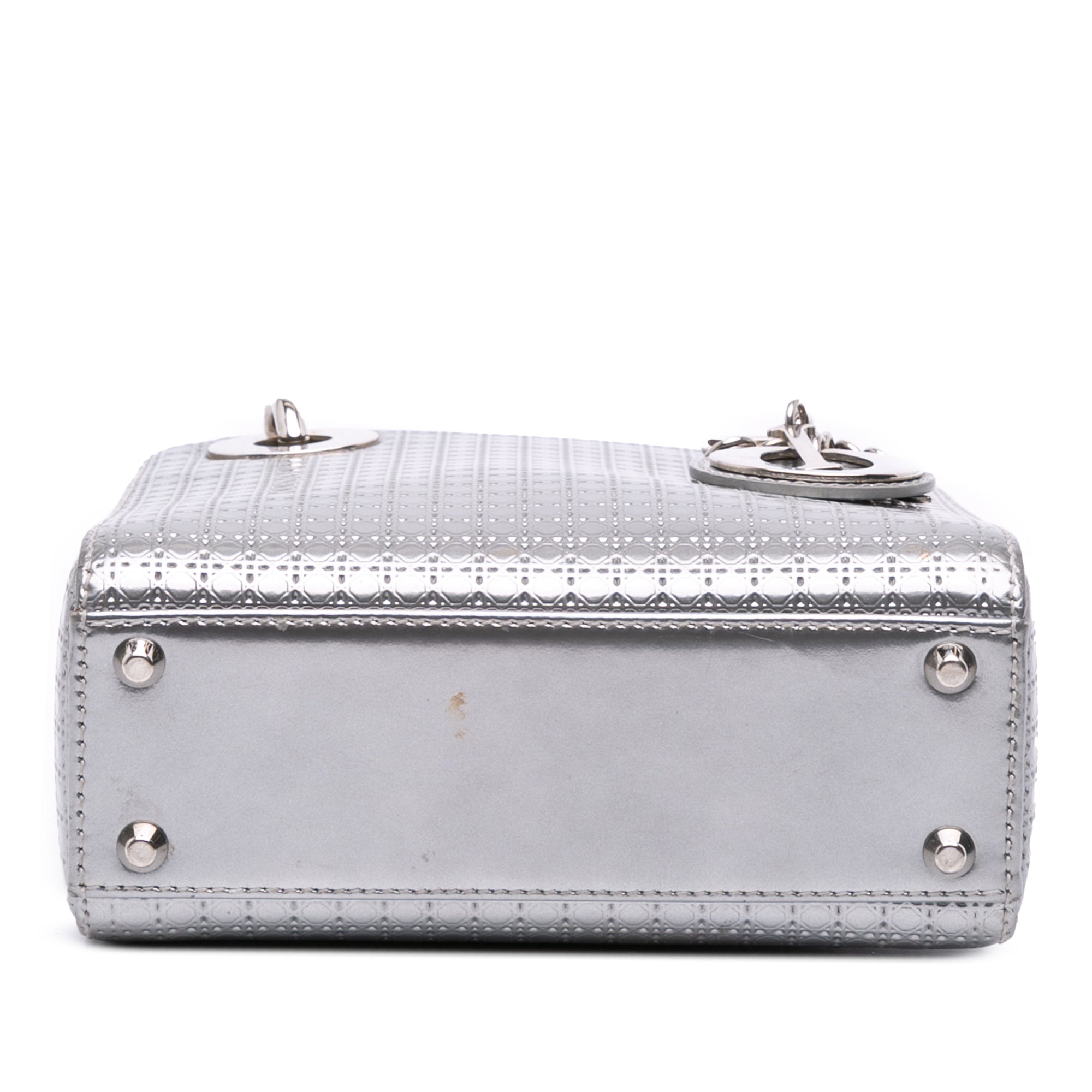 Mini Metallic Patent Microcannage Lady Dior