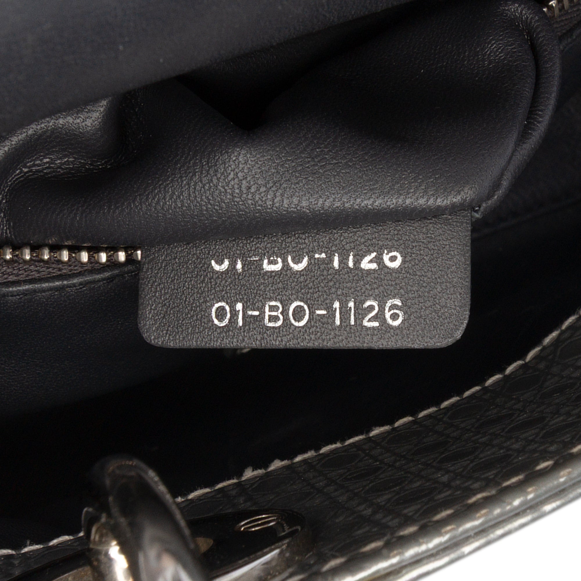 Mini Metallic Patent Microcannage Lady Dior