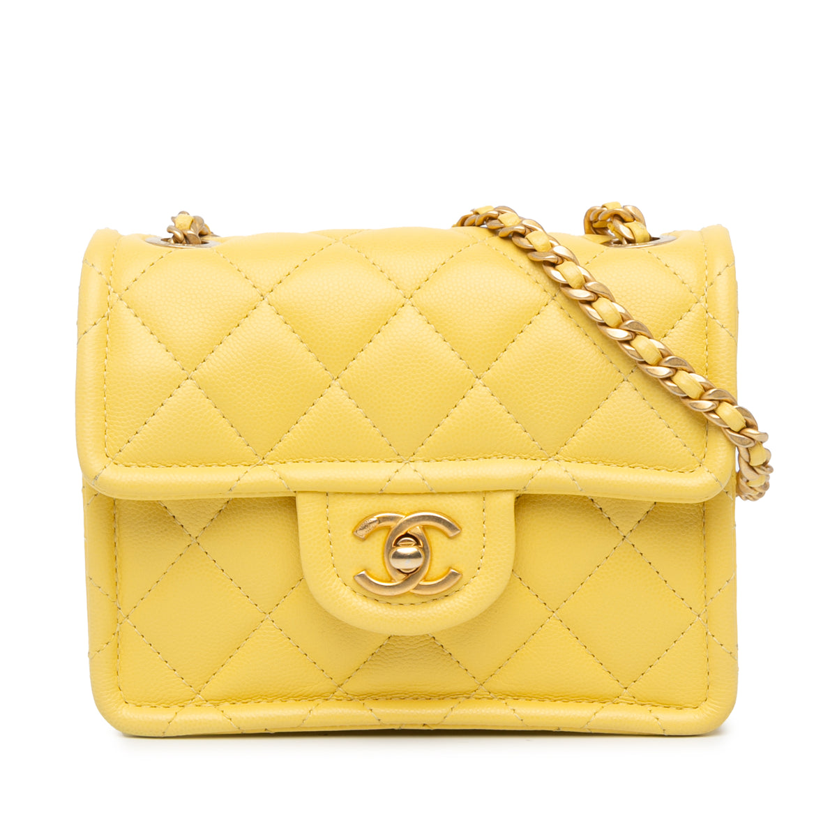 Mini Quilted Caviar Sweet Classic Flap