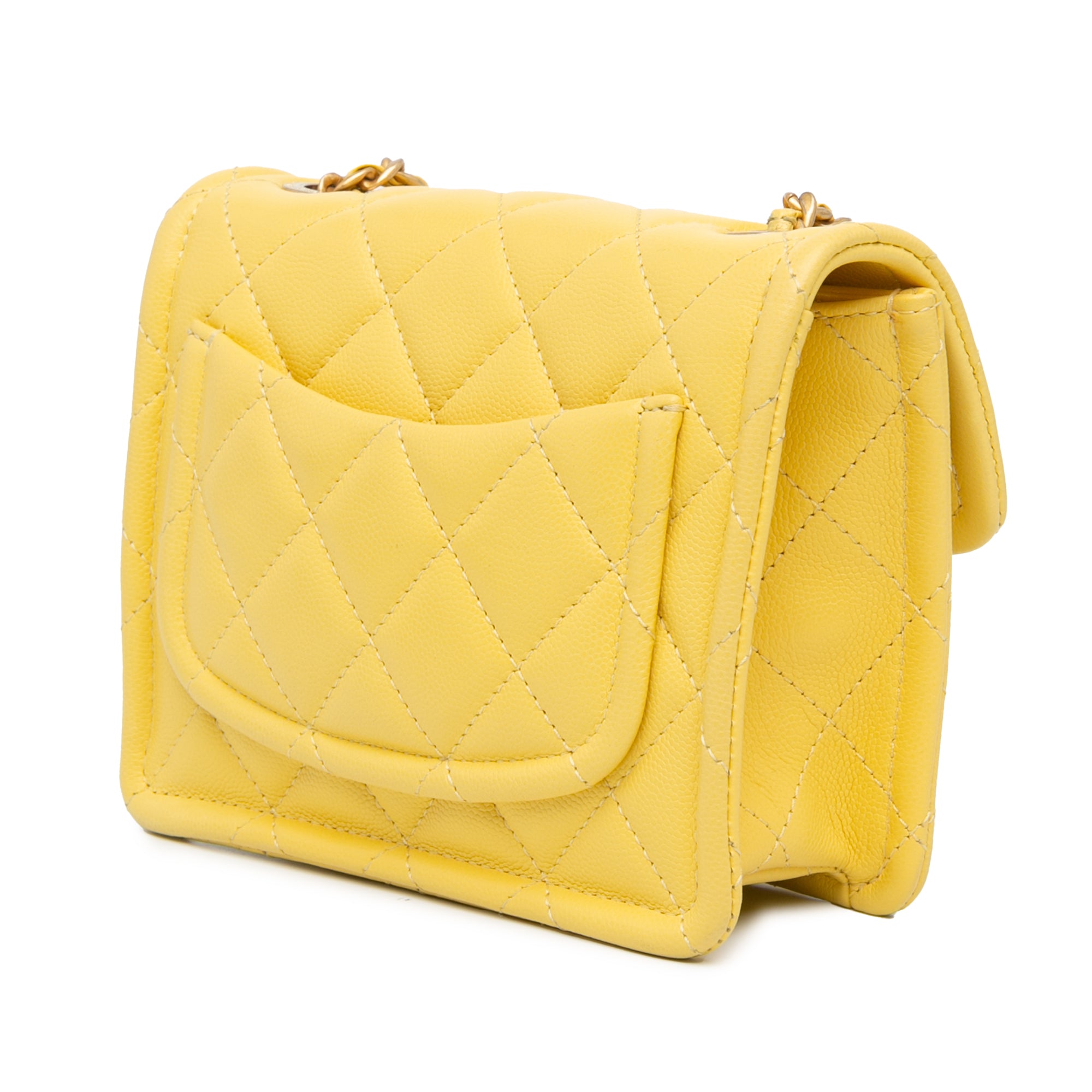 Mini Quilted Caviar Sweet Classic Flap