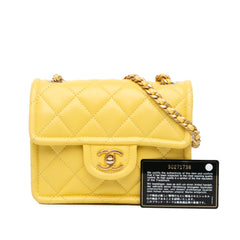 Mini Quilted Caviar Sweet Classic Flap