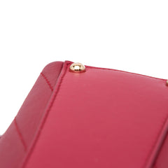 Small Calfskin Coco Chevron Envelope Flap