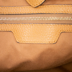 Small Leather Trimmed Haymarket Check Coated Canvas Canterbury Tote