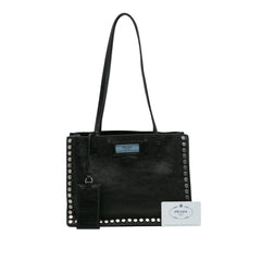 Glace Calf Studded Etiquette Tote