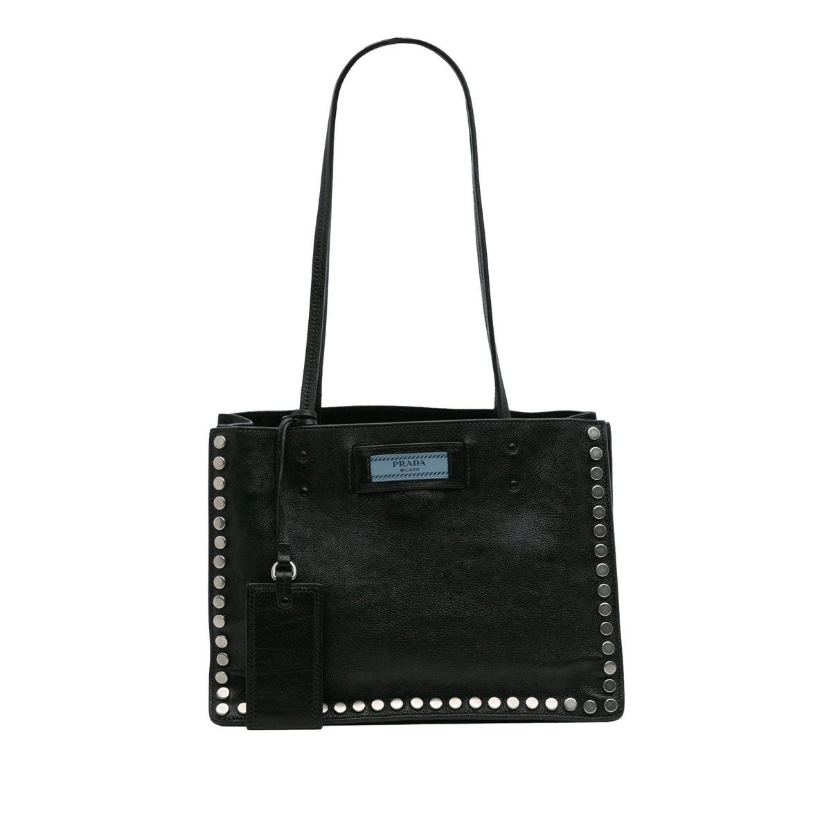 Glace Calf Studded Etiquette Tote