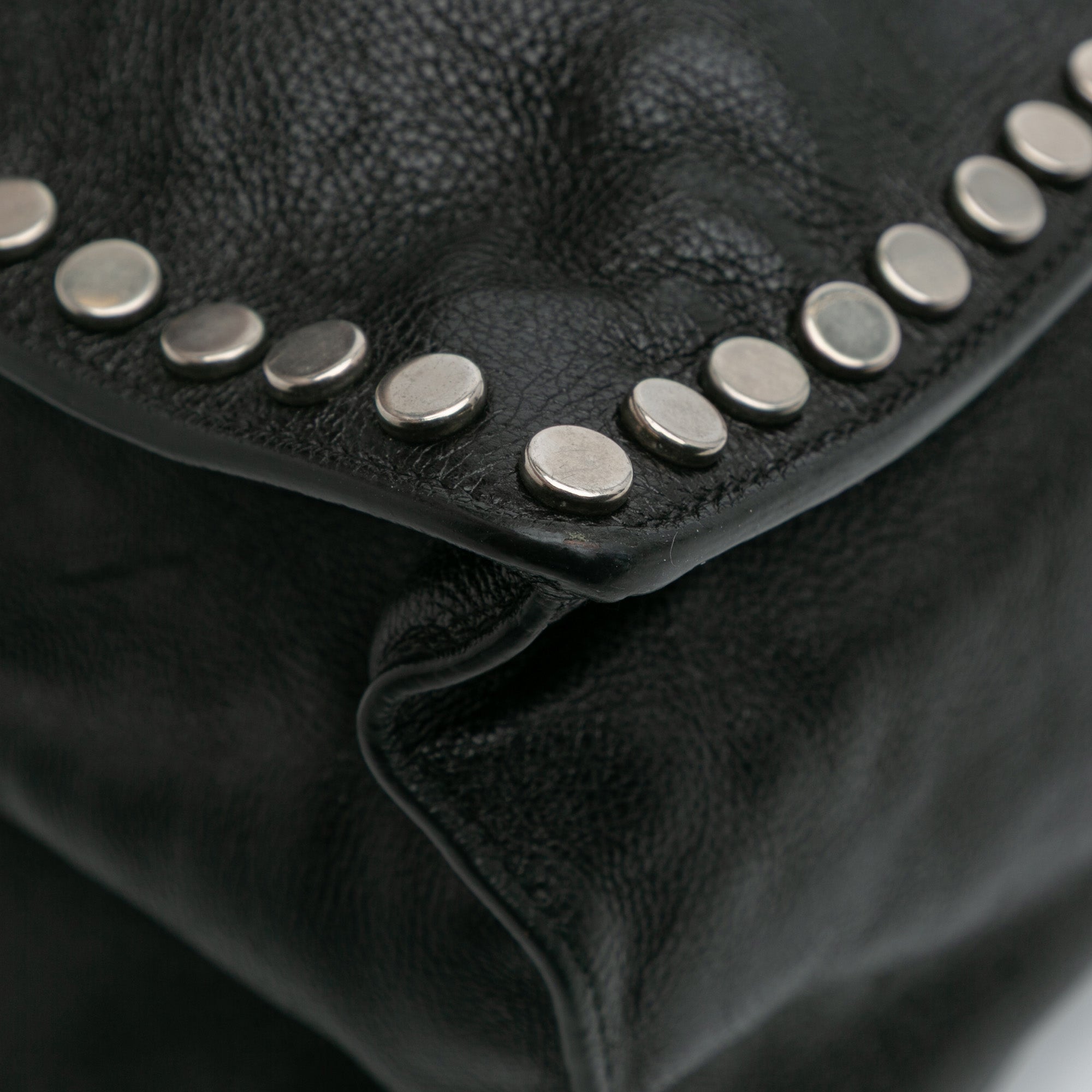 Glace Calf Studded Etiquette Tote