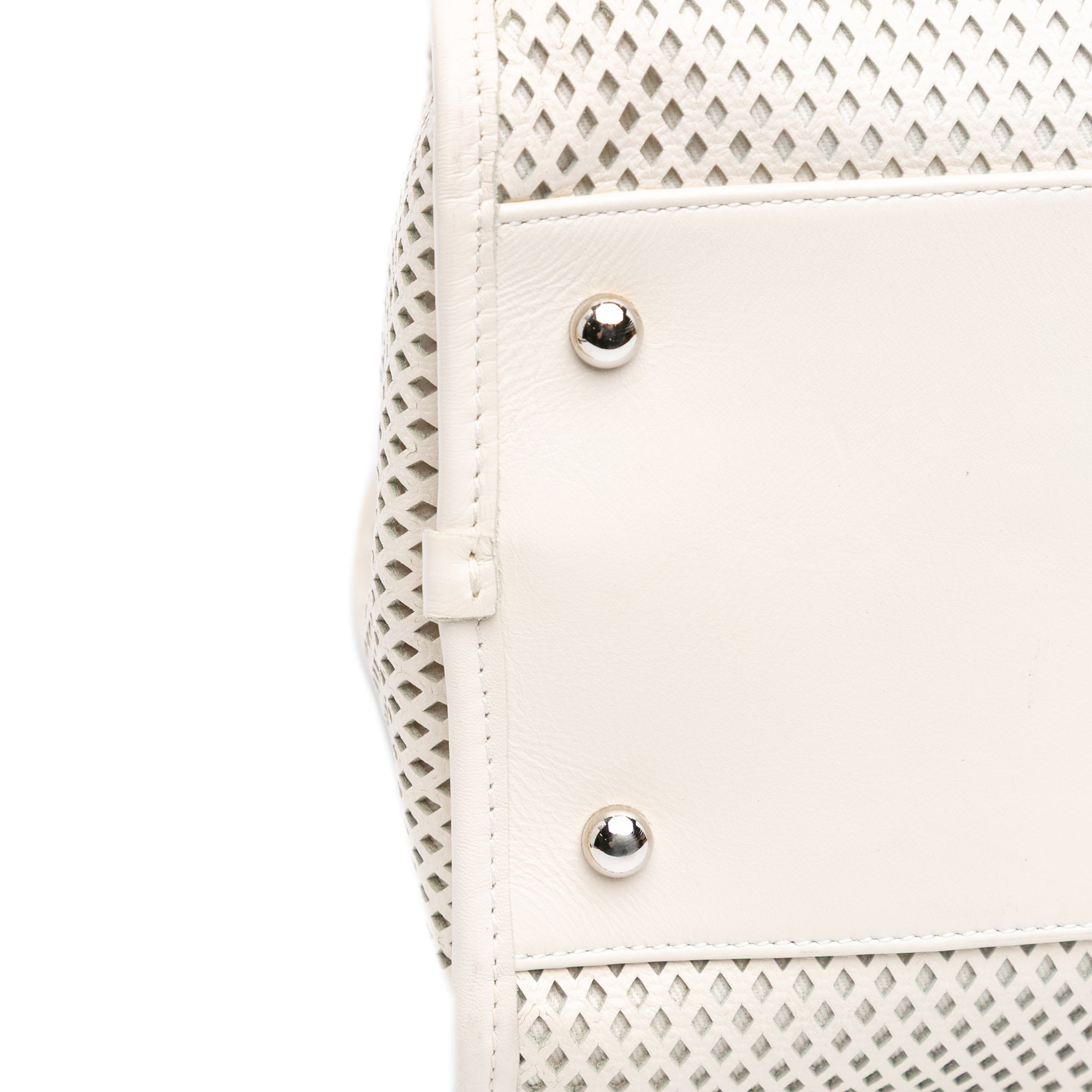 Perforated Calfskin Up In The Air Satchel