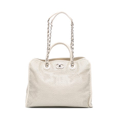 Perforated Calfskin Up In The Air Satchel