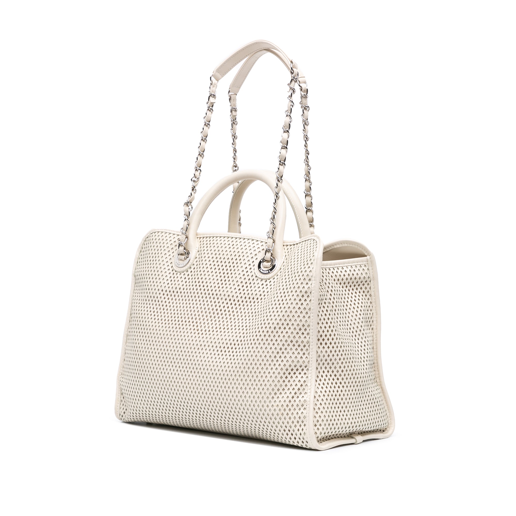 Perforated Calfskin Up In The Air Satchel