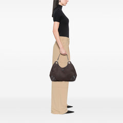 Guccissima Trimmed Canvas Shoulder Bag
