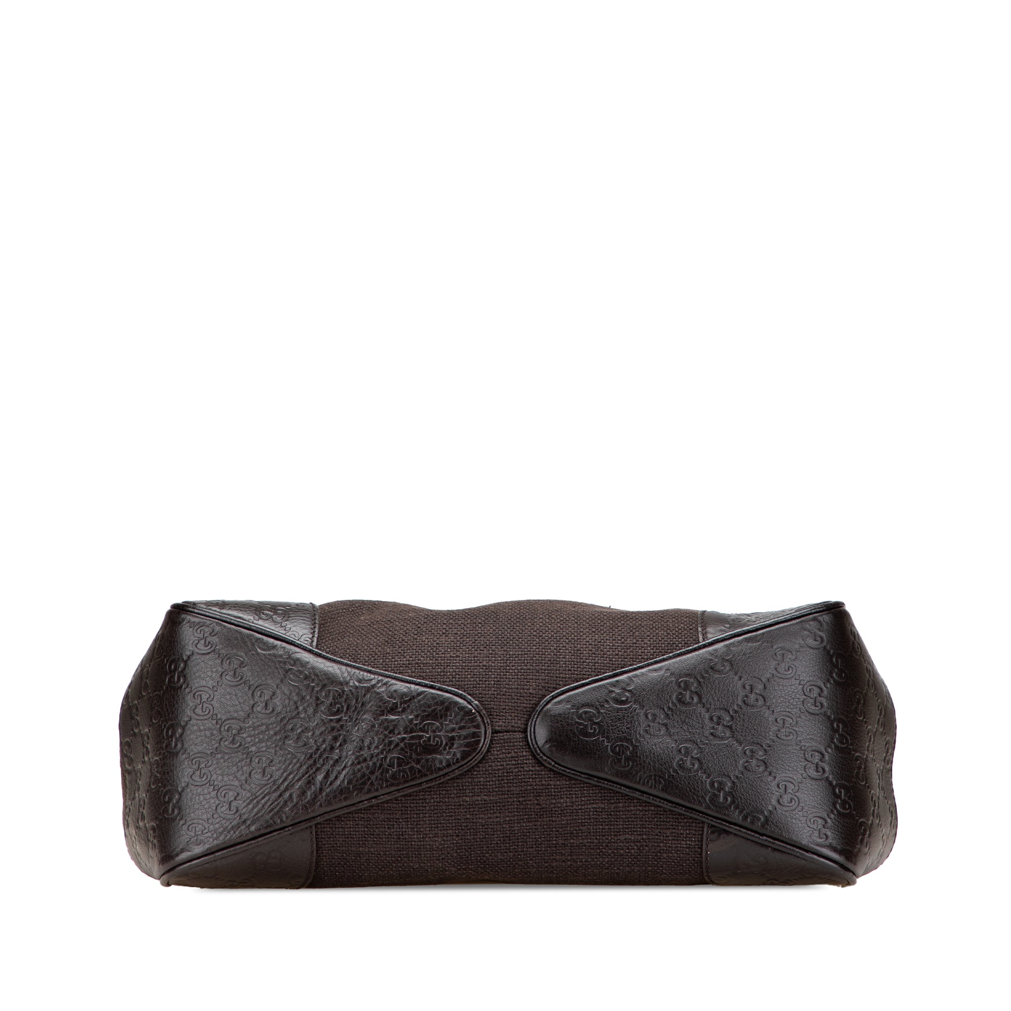 Guccissima Trimmed Canvas Shoulder Bag